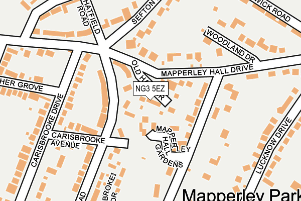 NG3 5EZ map - OS OpenMap – Local (Ordnance Survey)