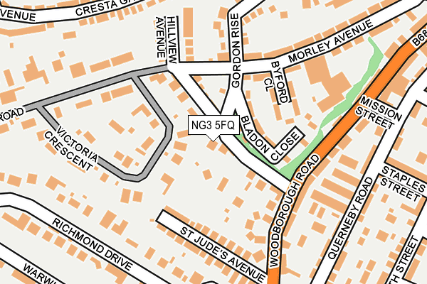 NG3 5FQ map - OS OpenMap – Local (Ordnance Survey)