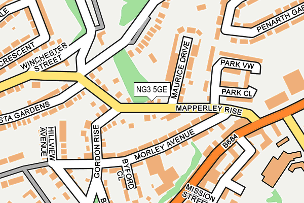 NG3 5GE map - OS OpenMap – Local (Ordnance Survey)