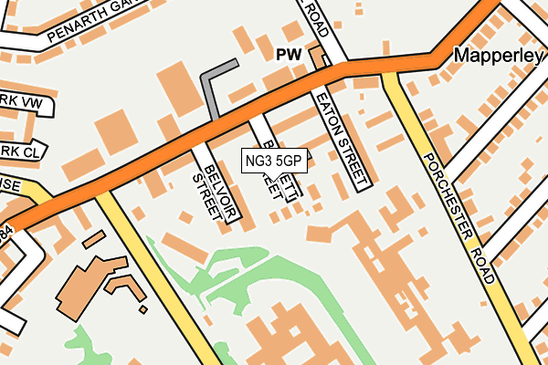 NG3 5GP map - OS OpenMap – Local (Ordnance Survey)