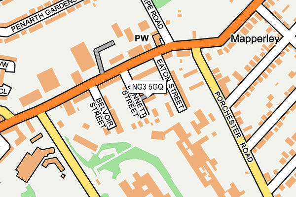 NG3 5GQ map - OS OpenMap – Local (Ordnance Survey)