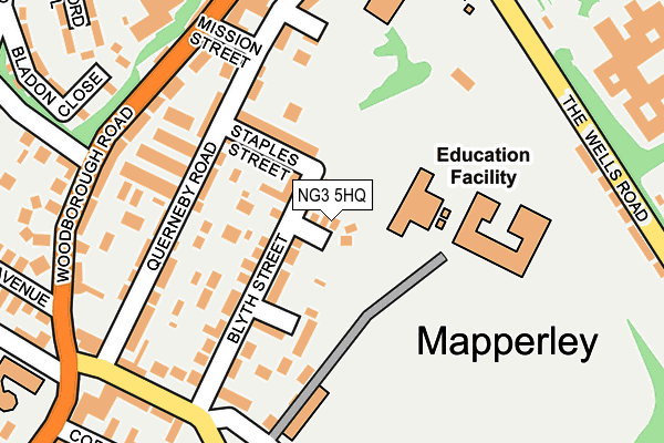 NG3 5HQ map - OS OpenMap – Local (Ordnance Survey)