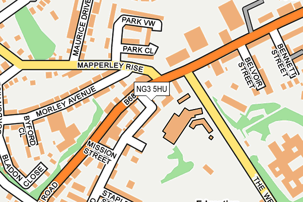 NG3 5HU map - OS OpenMap – Local (Ordnance Survey)