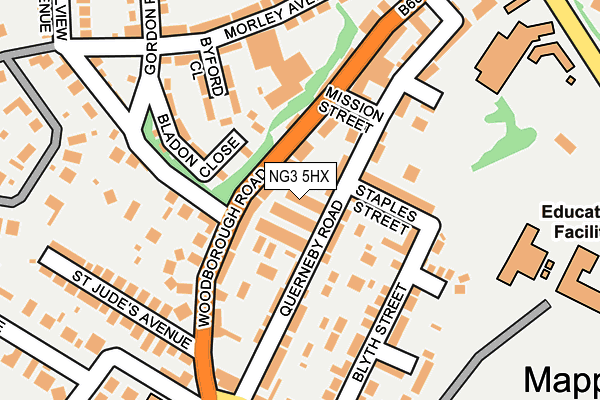 NG3 5HX map - OS OpenMap – Local (Ordnance Survey)