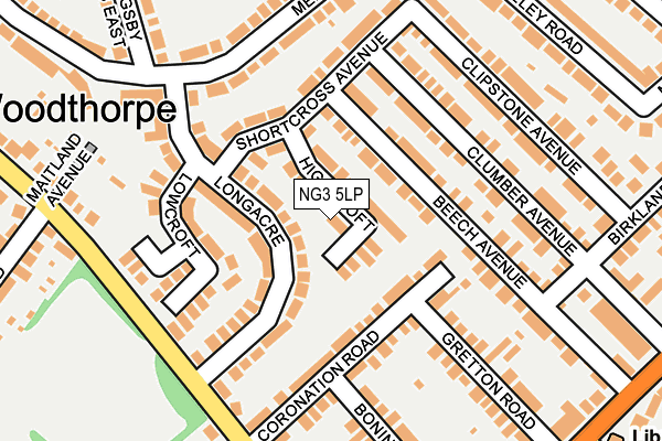 NG3 5LP map - OS OpenMap – Local (Ordnance Survey)