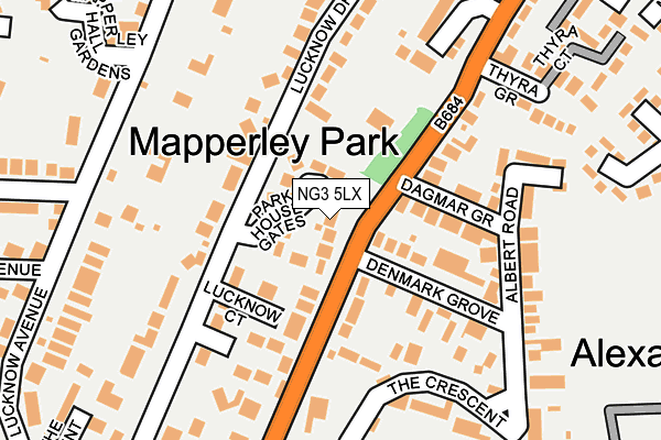 NG3 5LX map - OS OpenMap – Local (Ordnance Survey)