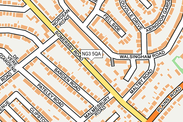 NG3 5QA map - OS OpenMap – Local (Ordnance Survey)