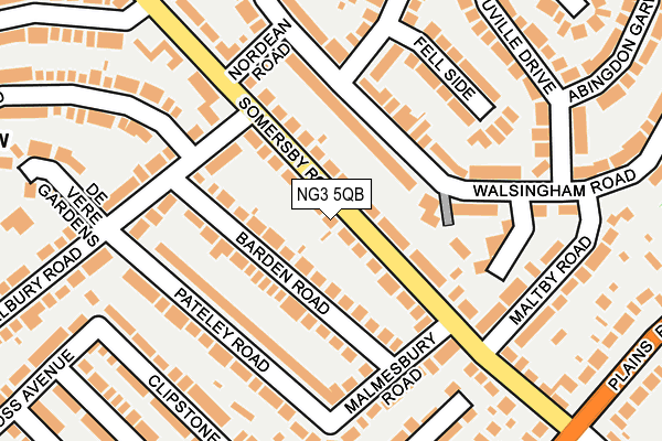 NG3 5QB map - OS OpenMap – Local (Ordnance Survey)