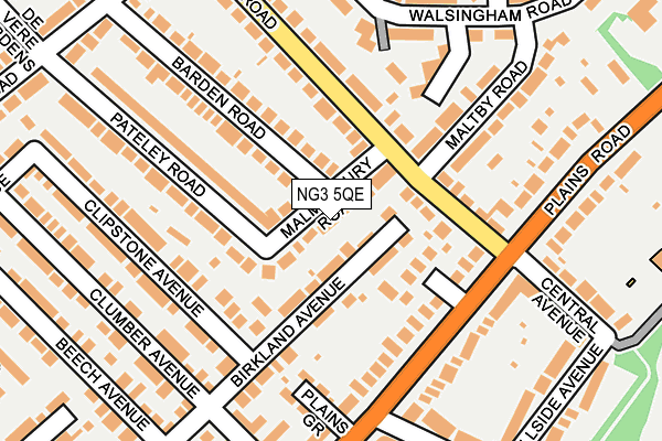 NG3 5QE map - OS OpenMap – Local (Ordnance Survey)