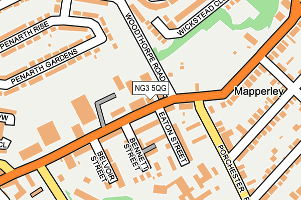 NG3 5QG map - OS OpenMap – Local (Ordnance Survey)