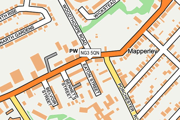 NG3 5QN map - OS OpenMap – Local (Ordnance Survey)