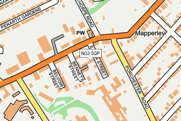 NG3 5QP map - OS OpenMap – Local (Ordnance Survey)