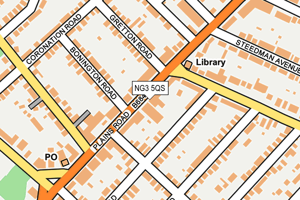 NG3 5QS map - OS OpenMap – Local (Ordnance Survey)