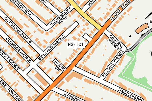 NG3 5QT map - OS OpenMap – Local (Ordnance Survey)