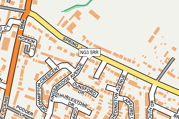 NG3 5RR map - OS OpenMap – Local (Ordnance Survey)