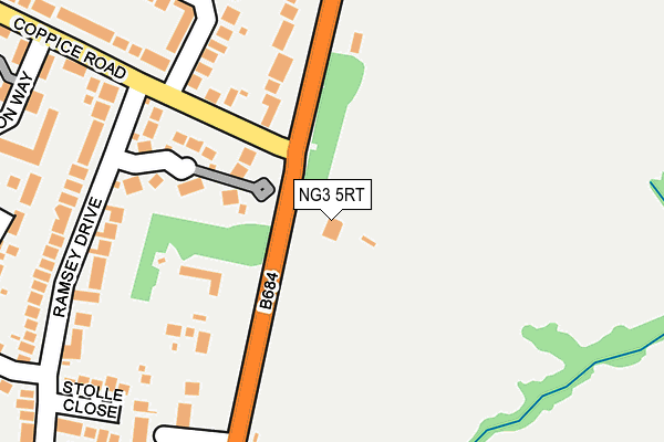 NG3 5RT map - OS OpenMap – Local (Ordnance Survey)