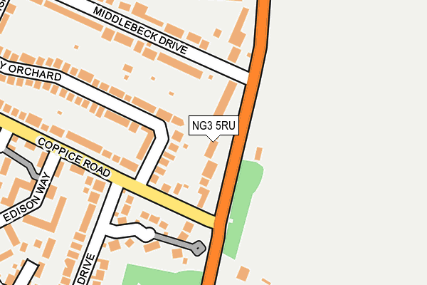 NG3 5RU map - OS OpenMap – Local (Ordnance Survey)