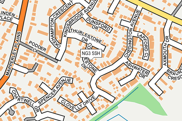 NG3 5SH map - OS OpenMap – Local (Ordnance Survey)