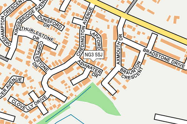 NG3 5SJ map - OS OpenMap – Local (Ordnance Survey)