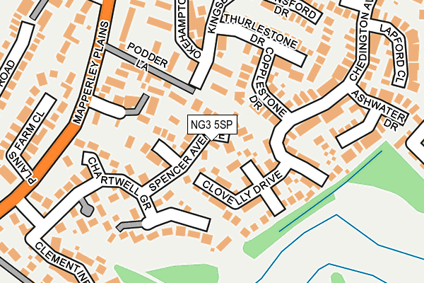 NG3 5SP map - OS OpenMap – Local (Ordnance Survey)