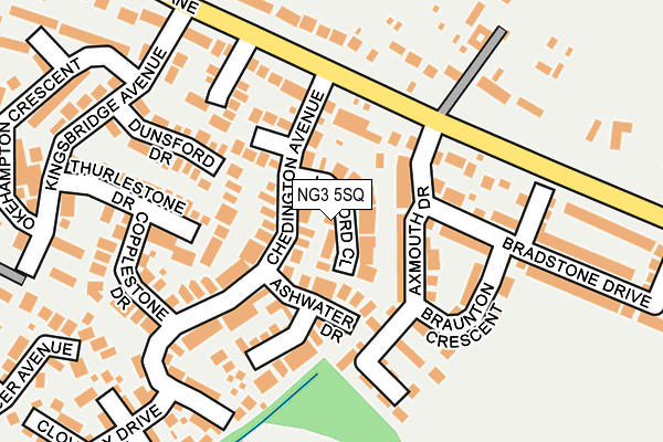 NG3 5SQ map - OS OpenMap – Local (Ordnance Survey)