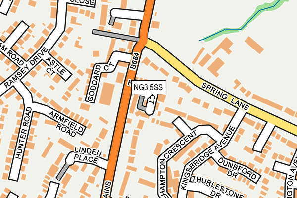 NG3 5SS map - OS OpenMap – Local (Ordnance Survey)