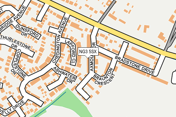 NG3 5SX map - OS OpenMap – Local (Ordnance Survey)