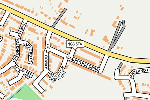 NG3 5TA map - OS OpenMap – Local (Ordnance Survey)