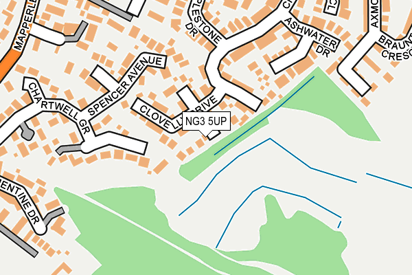 NG3 5UP map - OS OpenMap – Local (Ordnance Survey)