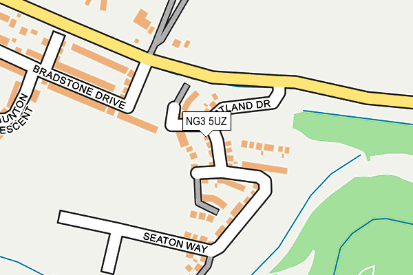 NG3 5UZ map - OS OpenMap – Local (Ordnance Survey)