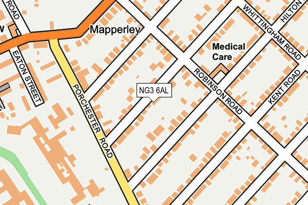 NG3 6AL map - OS OpenMap – Local (Ordnance Survey)