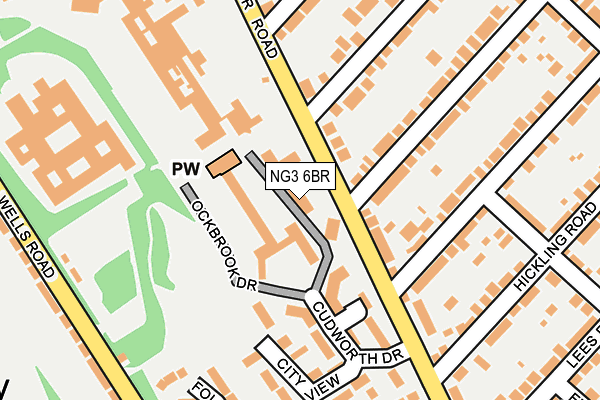 NG3 6BR map - OS OpenMap – Local (Ordnance Survey)