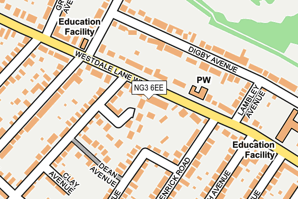 NG3 6EE map - OS OpenMap – Local (Ordnance Survey)