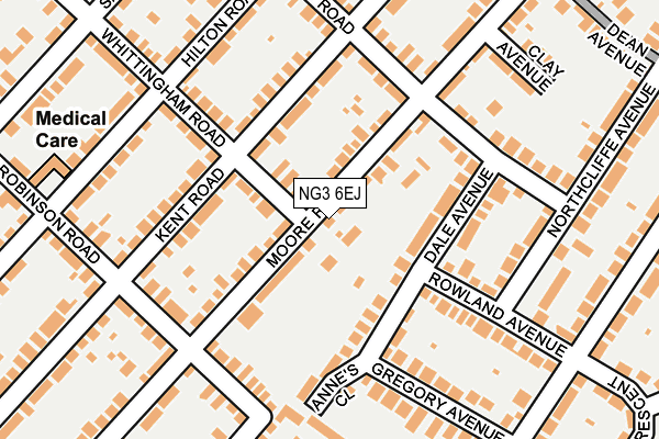 NG3 6EJ map - OS OpenMap – Local (Ordnance Survey)