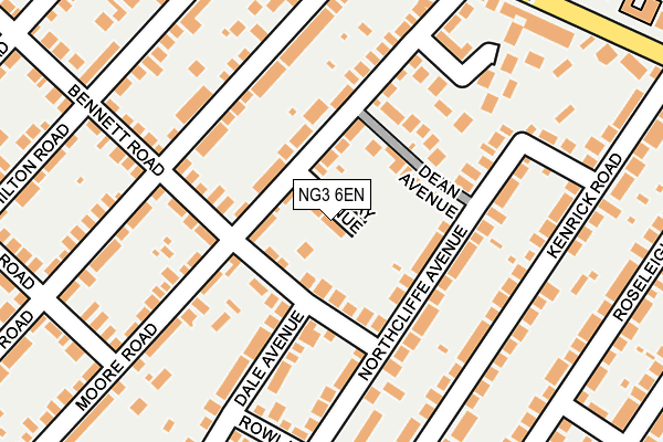 NG3 6EN map - OS OpenMap – Local (Ordnance Survey)