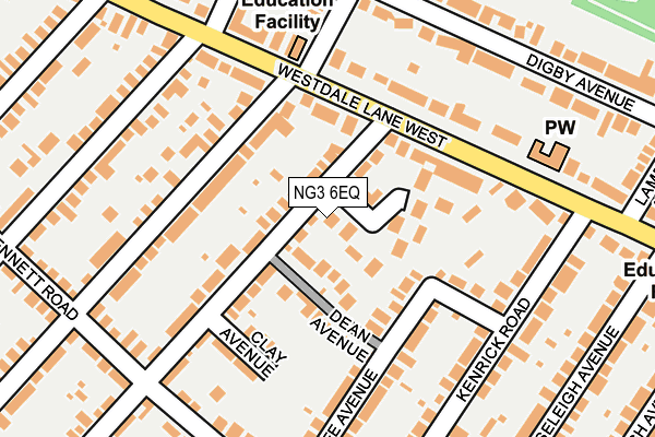 NG3 6EQ map - OS OpenMap – Local (Ordnance Survey)
