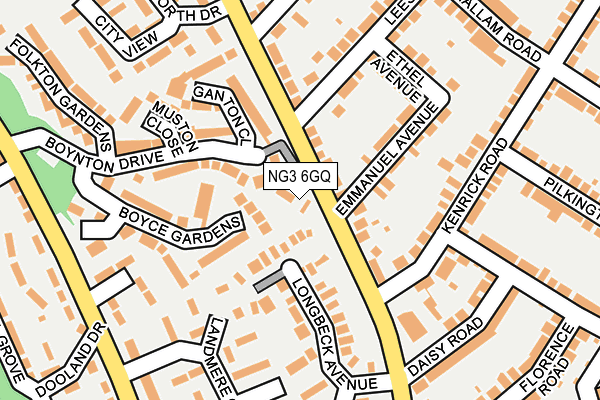NG3 6GQ map - OS OpenMap – Local (Ordnance Survey)