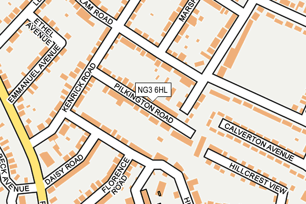 NG3 6HL map - OS OpenMap – Local (Ordnance Survey)