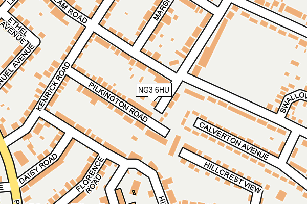 NG3 6HU map - OS OpenMap – Local (Ordnance Survey)