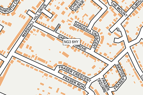 NG3 6HY map - OS OpenMap – Local (Ordnance Survey)