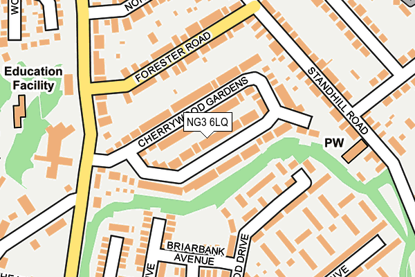 NG3 6LQ map - OS OpenMap – Local (Ordnance Survey)