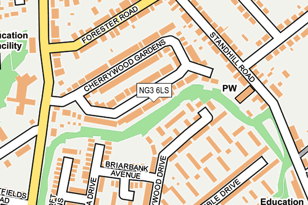 NG3 6LS map - OS OpenMap – Local (Ordnance Survey)