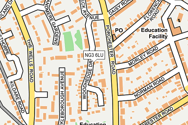NG3 6LU map - OS OpenMap – Local (Ordnance Survey)