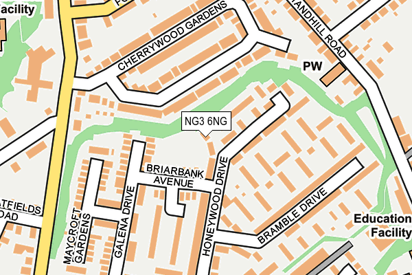 NG3 6NG map - OS OpenMap – Local (Ordnance Survey)