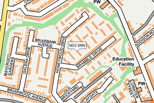 NG3 6NN map - OS OpenMap – Local (Ordnance Survey)