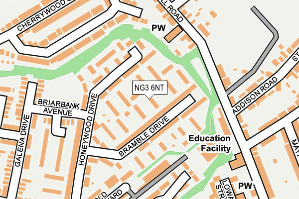 NG3 6NT map - OS OpenMap – Local (Ordnance Survey)