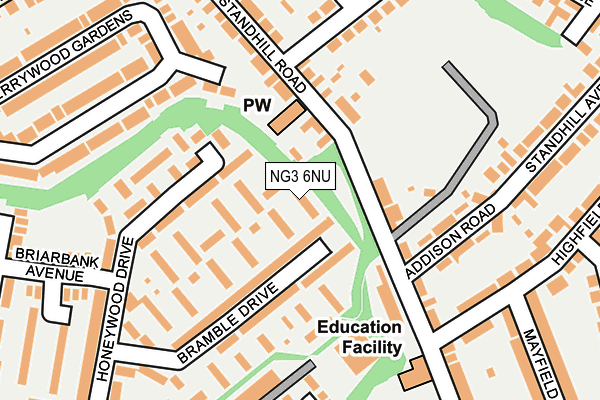 NG3 6NU map - OS OpenMap – Local (Ordnance Survey)