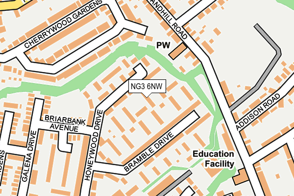 NG3 6NW map - OS OpenMap – Local (Ordnance Survey)