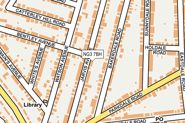 NG3 7BH map - OS OpenMap – Local (Ordnance Survey)