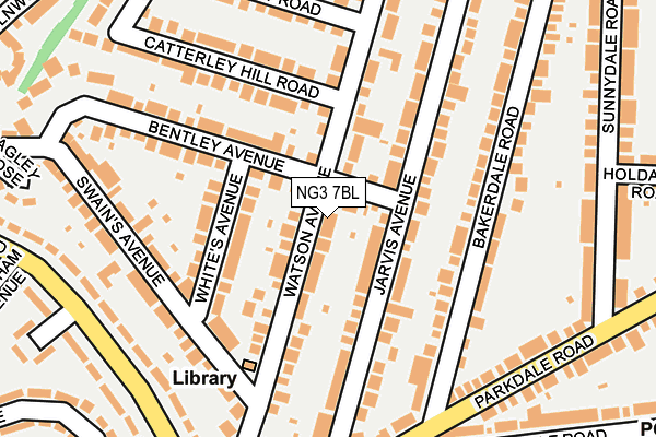 NG3 7BL map - OS OpenMap – Local (Ordnance Survey)